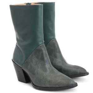 Fluevog Entrance Room 203 mid-calf boots, Green, 7